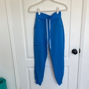 Figs Bright Blue Drawstring Jogger Pants